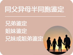 安徽省同父异母半同胞鉴定